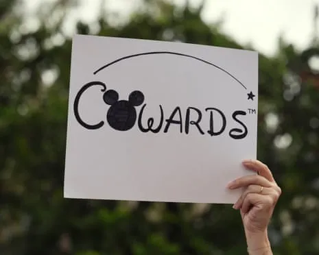 Numerous Rally Outside Mickey Mouse Company Headquarters Concerning ‘Anti-Free Speech’ Jimmy Kimmel Suspension